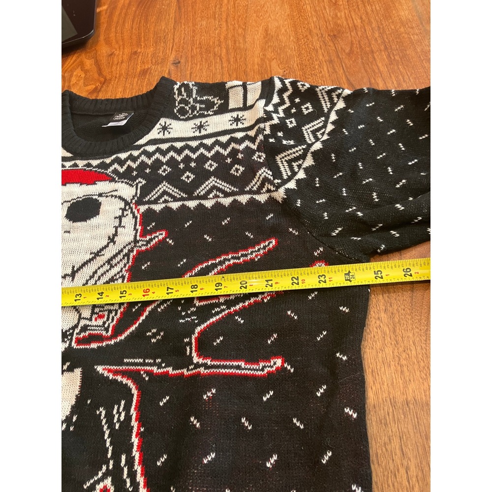 Disney Nightmare Before Christmas Jack Skellington Ugly Holiday Sweater XL Black - Picture 5 of 7